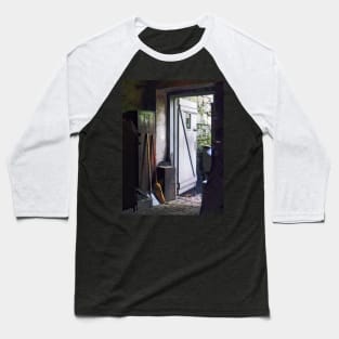 Workshop - Back Door of Shop Baseball T-Shirt